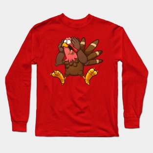 Scared turkey Long Sleeve T-Shirt